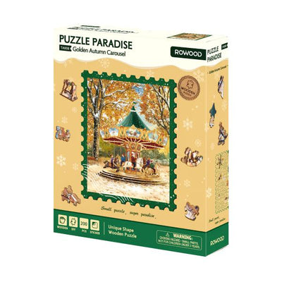 Robotime Paradise Golden Autumn Carousel 200pc Puzzle