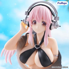 Super Sonico Noodle Stopper Figure Swimsuit Black Color Version