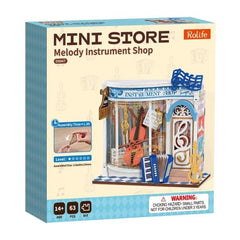 Robotime DIY Mini Store Melody Instrument Shop
