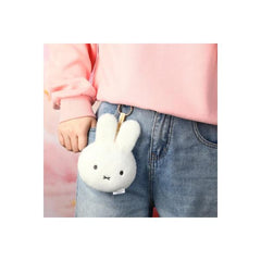 Miffy White Plush Purse Keychain