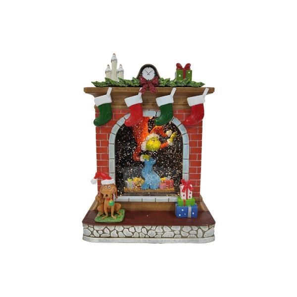 Dr.Seuss - Grinch Fireplace Scene Lantern