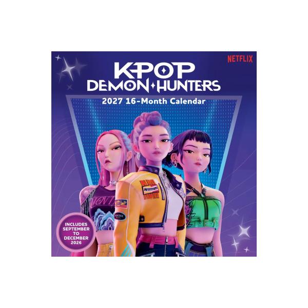KPop Demon Hunters - Huntrix 2027 Square Calendar