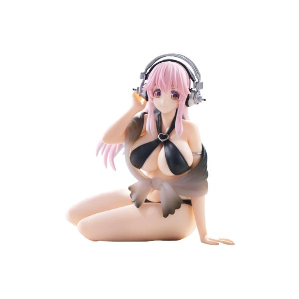 Super Sonico Noodle Stopper Figure Swimsuit Black Color Version