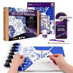 Okto Sensory Art 3D Clay Tiles - Lisbon Azulejos