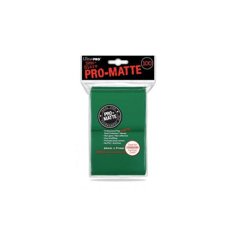 ULTRA PRO - Non-Glare - Pro Matte Standard Deck Protector - Green 100 ct