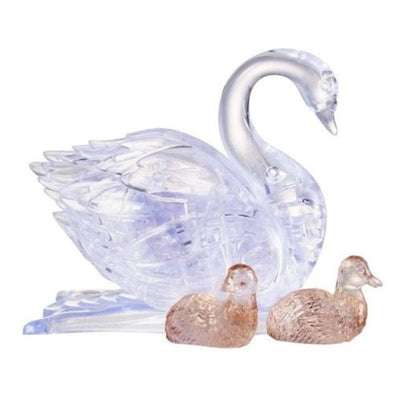 3D Crystal Puzzle - Swan with Babies
