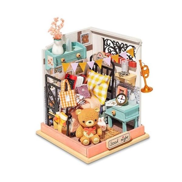Robotime DIY Mini House Sweet Dream – Bedroom