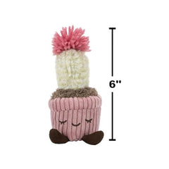 Greenhouse by Russ 6" Corduroy Potted Plant - Mara the Flowering Cactus