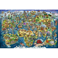 Ravensburger - Illustrated World Map 5000pc Puzzle