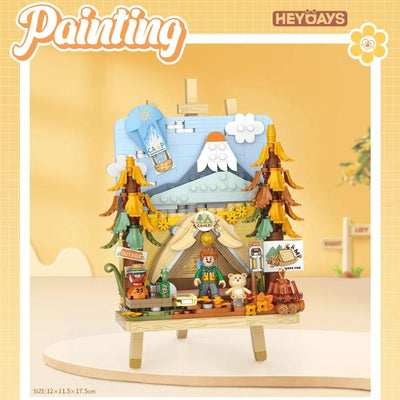 LOZ Mini Blocks - Painting Series 3D Easel Diorama Autumn Camping