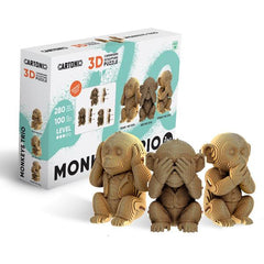 Cartonic Trio Monkeys 3D Puzzle