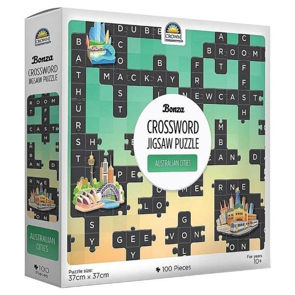 Crossword 100pce Puzzles (3 Asst)