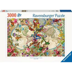 Ravensburger - Flora & Fauna World Map 3000pc Puzzle