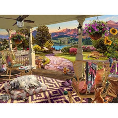 Ravensburger - Cozy Front Porch 750pc Puzzle