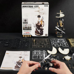 Robotime Industrial City Da Vinci Helicopter