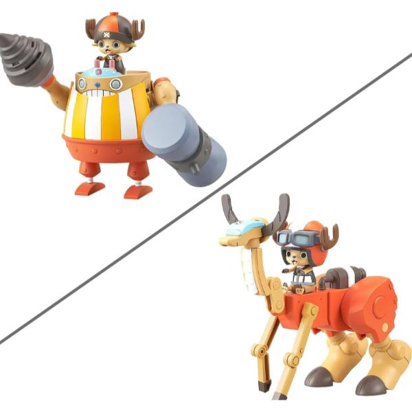 One Piece - Chopper Robo Super 4 and 5 Kung Fu Tracer and Walk Hopper