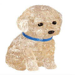 3D Crystal Puzzle - Toy Poodle Apricot
