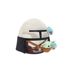 Squishmallows - Star Wars The Mandalorian 12" Mandalorian with 3.5" Grogu Plush