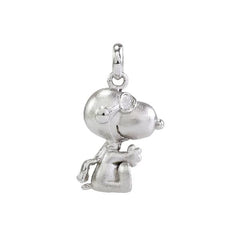 Couture Kingdom Peanuts Snoopy Pilot Charm Silver