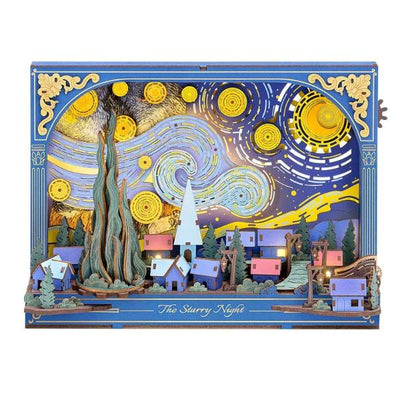 Robotime DIY Wood Bloom Craft Starry Night