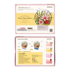 Robotime DIY Wood Bloom Flower Basket