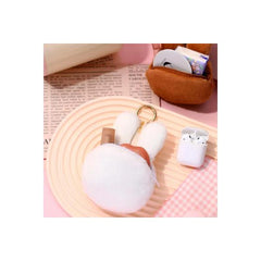 Miffy White Plush Purse Keychain