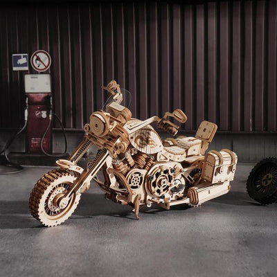 Robotime DIY Mechanical Gears Cruiser Motorcycle