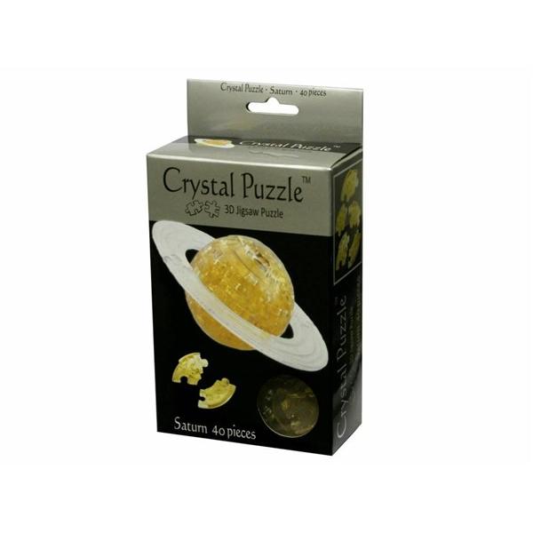 3D Crystal Puzzle - Golden Saturn
