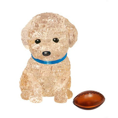 3D Crystal Puzzle - Toy Poodle Apricot