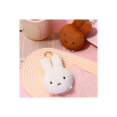 Miffy White Plush Purse Keychain