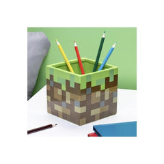Paladone Minecraft - Grass Block Pen And Plant Pot