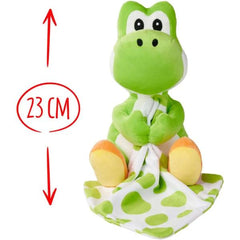 Super Mario - My Mario Yoshi with Blanket Plush Approx. 25cm