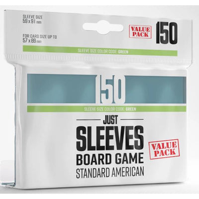 Gamegenic Just Sleeves Purple - Standard American (59mm x 91mm) (150 Sleeves Per Pack)