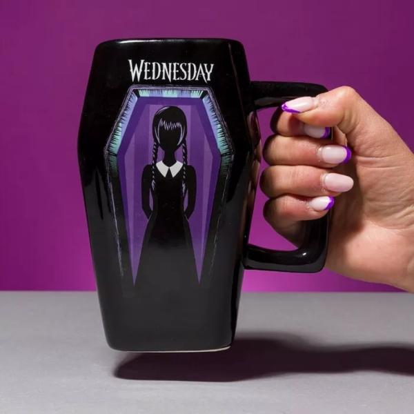 Wednesday Nevermore - Coffin Shaped Mug