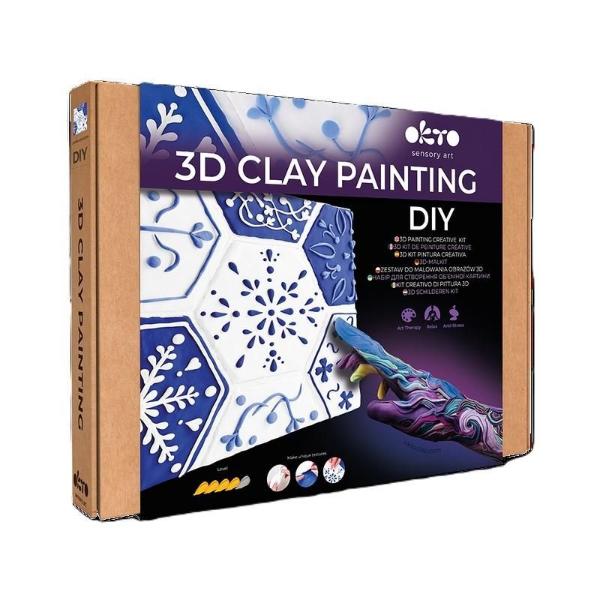 Okto Sensory Art 3D Clay Tiles - Lisbon Azulejos