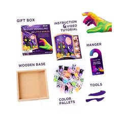 Okto Sensory Art DIY Little Worlds 3D Clay Modelling - Ghost Cat