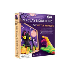 Okto Sensory Art DIY Little Worlds 3D Clay Modelling - Ghost Cat