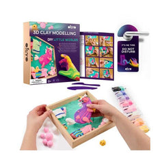 Okto Sensory Art DIY Little Worlds 3D Clay Modelling - Unicorn