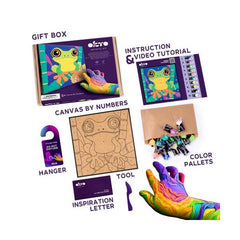 OKTO Coloring with Clay Set by Numbers - Black Cat
