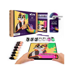 OKTO Coloring with Clay Set by Numbers - Funny Cat