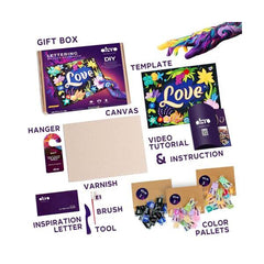 Okto Sensory Art 3D Lettering Kit - Love