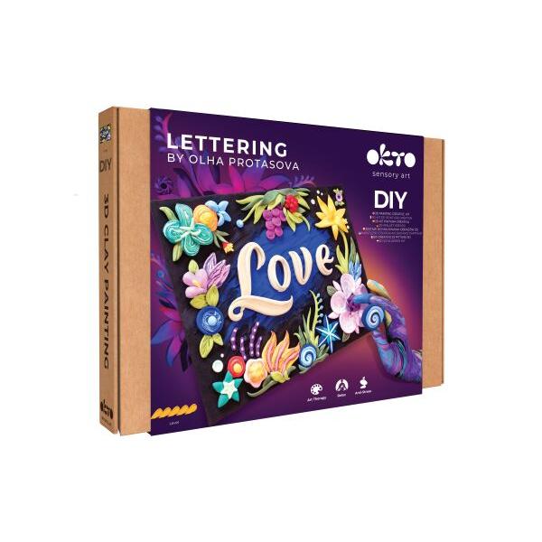Okto Sensory Art 3D Lettering Kit - Love