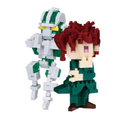 Nanoblock JoJo's Bizarre Adventure - Noriaki Kakyoin & Hierophant Green Figure Set