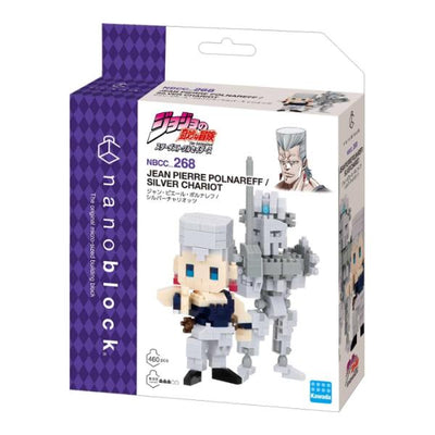 Nanoblock JoJo's Bizarre Adventure - Jean Pierre Polnareff & Silver Chariot Figure Set