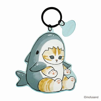 Mofusand - Shark Cat Matte Dyed Keychain