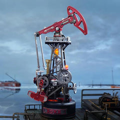 Robotime Industrial City Oil Pump Jack