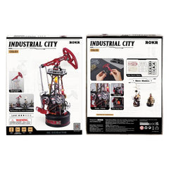 Robotime Industrial City Oil Pump Jack