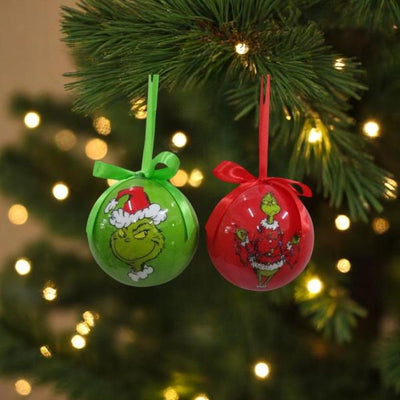 The Grinch Set of 6 Baubles