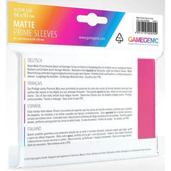 Gamegenic Matte Prime Card Sleeves Pink 100 Sleeves Per Pack 66mm x 91mm