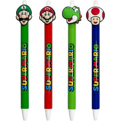 Super Mario - Characters Erasable Gel Pen 4 pack